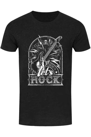 Grindstore Camiseta manga larga Lets Rock para hombre
