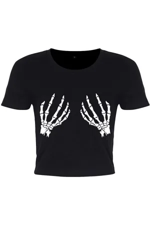 Grindstore Camiseta manga larga Spooky Touch para mujer