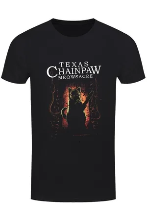 Grindstore Camiseta manga larga Texas Chainpaw Meowsacre para hombre
