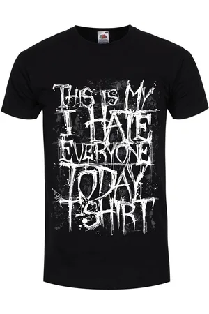 Grindstore Camiseta manga larga This Is My I Hate Everyone Today para hombre