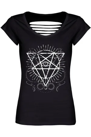 Grindstore Camiseta manga larga Pentagram Eye para mujer