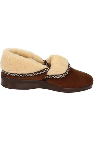 CHAPINES Pantuflas Zapatilla borrego para mujer