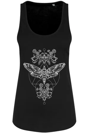 Grindstore Camiseta tirantes Death Head Moth para mujer