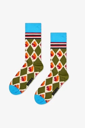 Happy Socks Calcetines altos SQUIRREL ARGYLE SOCK para hombre