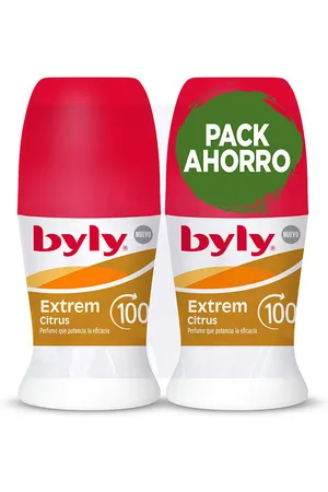 Byly Tratamiento corporal Extrem Citrus 100h Deo Roll-on Pack 2 X para mujer