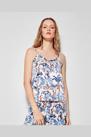 GISELA Camiseta tirantes Camiseta tirantes estampado floral para mujer