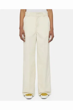 Dickies Pantalones W WIDE LEG PANT DK0A4YSE-F90 WHITECAP GRAY para mujer