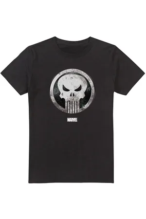 The Punisher Camiseta manga larga Worn Skull para hombre