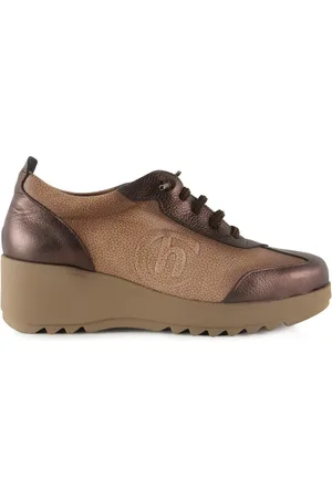 Chamby Zapatos |Zapatos piel casual marrones|Mujer para mujer