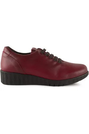 Chamby Zapatos Tekila|Zapatos casual rojos de piel|Mujer para mujer