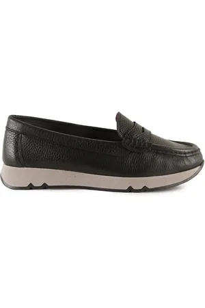 Pie De Angel Mocasines |Mocasines piel negros|Mujer para mujer