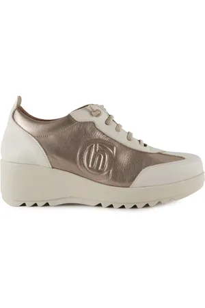 Chamby Zapatos |Zapatillas piel casual blancas|Mujer para mujer