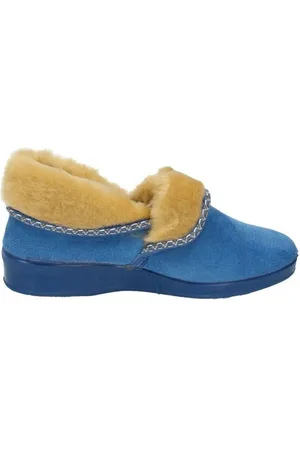 CHAPINES Pantuflas Zapatilla borrego para mujer