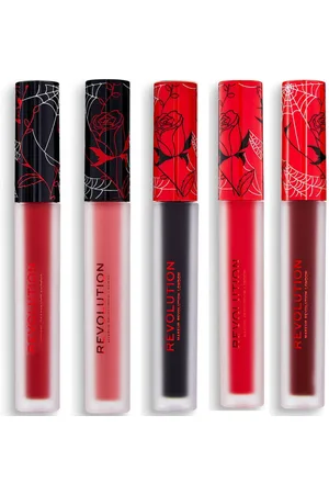 Makeup Revolution Pintalabios Set of 5 Vinyl Liquid Lipsticks - Nightmare / Bewitched para mujer