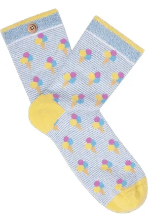 Cabaia Calcetines CAB379RHZK SOCK THELMA ET LOUISE LIGHT BLUE para mujer