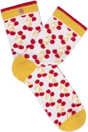 Cabaia Calcetines CAB676CVFU SOCK FLORA ET MEHDI CREAM para mujer