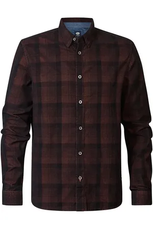 Petrol Industries Camisa manga larga M-3040-SIL411 para hombre