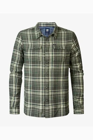 Petrol Industries Camisa manga larga M-3040-SIL400 para hombre