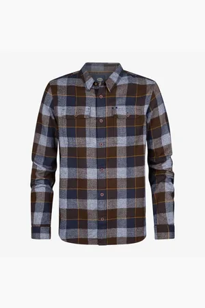 Petrol Industries Camisa manga larga M-3040-SIL417 para hombre