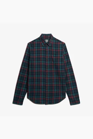 Superdry Camisa manga larga Vintage Check para hombre