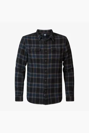 Petrol Industries Camisa manga larga M-3040-SIL422 para hombre