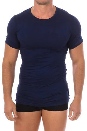 Bikkembergs Camiseta interior BKK1UTS03SI-NAVY para hombre