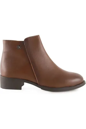 Chamby Botines Botines clásicos de Piel de tacón bajo para mujer