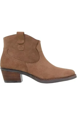 Éxodo Botines Botines Camperos de piel marrón by para mujer