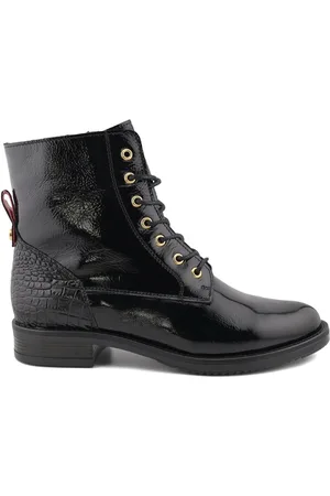 CASUAL Botines Botines Urbanos de piel negros para mujer