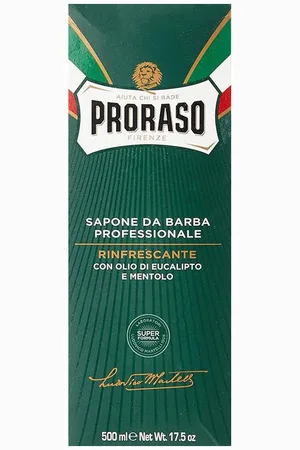 Proraso Cuidado para el afeitado y antes del afeitado Profesional Crema De Afeitado Eucalipto-mentol para hombre