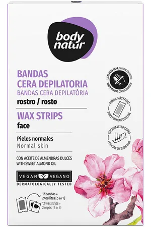 Body Natur Tratamiento corporal Bandas Cera Depilatorias Rostro para mujer
