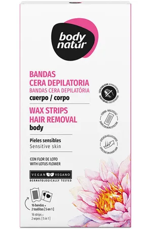 Body Natur Tratamiento corporal Bandas Cera Depilatoria Cuerpo Flor De Loto para mujer
