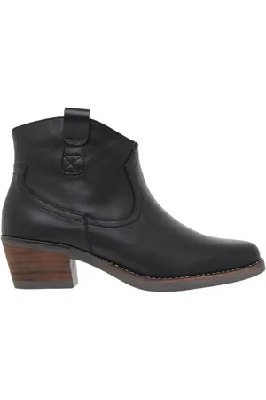 Éxodo Botines Botines Camperos de piel negros by para mujer