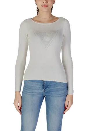 Guess Jersey LS TRIANGLE LOGO ELI W5RR01 Z2YK2 para mujer