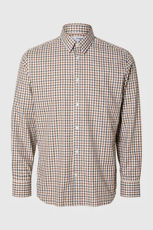 SELECTED Camisa manga larga 16094903 SOHO-CATHAY SPICE para hombre