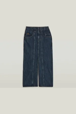 G-Star Falda D25289-VIKTORIA MOTO LONG SKIRT-G852 WORN IN INDIGO para mujer