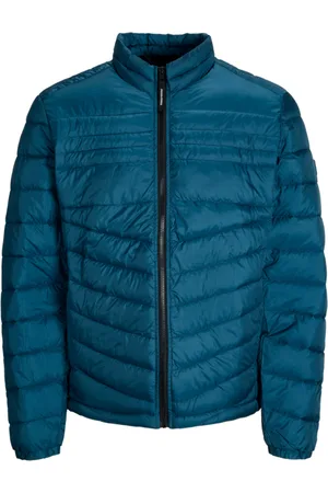 JACK & JONES Parka 12211788 JJEHERO PUFFER COLLAR NOOS SAFORI BLUE para hombre