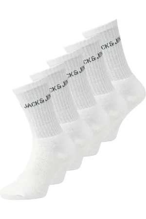 JACK & JONES Calcetines 12266536 JACREGEN TENNIS SOCK 5 PACK NOOS WHITE para hombre