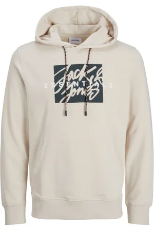 JACK & JONES Jersey 12268440 JJCOLTON SWEAT HOOD MOONBEAM para hombre