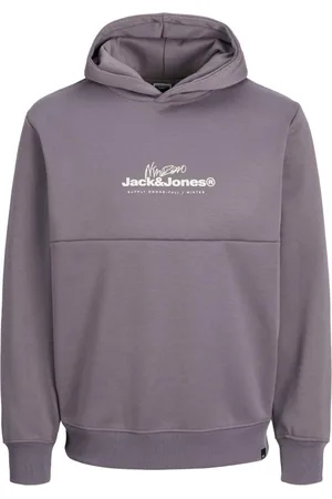 JACK & JONES Jersey 12266830 JCOCHARLIE PRINT SWEAT HOOD SHARK para hombre