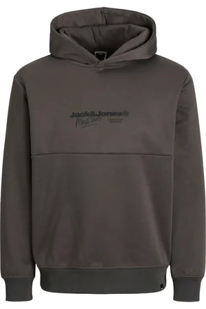 JACK & JONES Jersey 12266830 JCOCHARLIE PRINT SWEAT HOOD PAVEMENT para hombre
