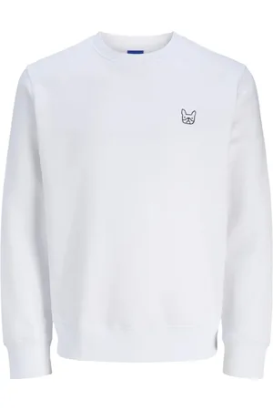 JACK & JONES Jersey 12281989 JORDENIMDOG SWEAT CREW NECK SSC BRIGHT WHITE para hombre