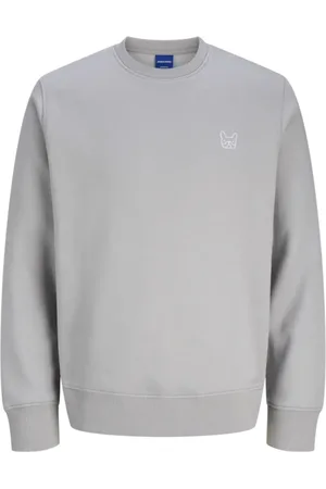 JACK & JONES Jersey 12281989 JORDENIMDOG SWEAT CREW NECK SSC ULTIMATE GREY para hombre