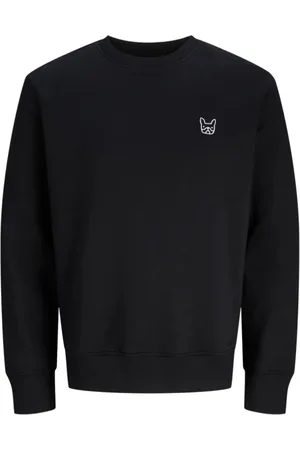 JACK & JONES Jersey 12281989 JORDENIMDOG SWEAT CREW NECK SSC BLACK para hombre
