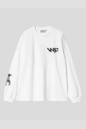 Carhartt Camiseta CAMISETA INDUSTRY LS TEE WHITE para hombre