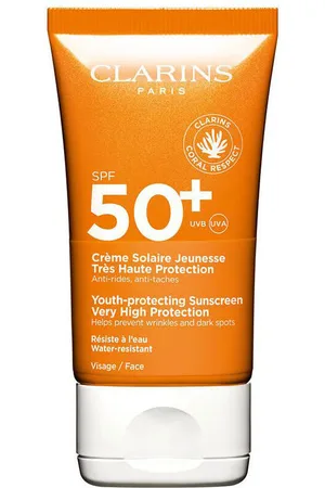 Clarins Protección solar Solar Crema Tacto Seco Rostro Uva/uvb50+ para mujer