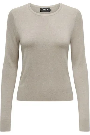 ONLY Jersey 15333989 VENICE LIFE LS ONECK-WHITECAP GREY/STROPES para mujer