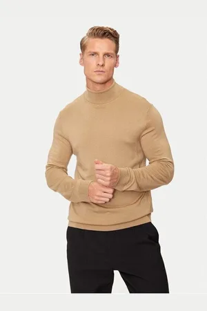 SELECTED Jersey 16094653 MERINO ROLL NECK-KELP para hombre