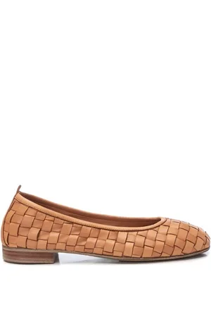 Carmela Zapatos de trabajo BAILARINA CAMEL DE MUJER TRENZADA 161662 para mujer