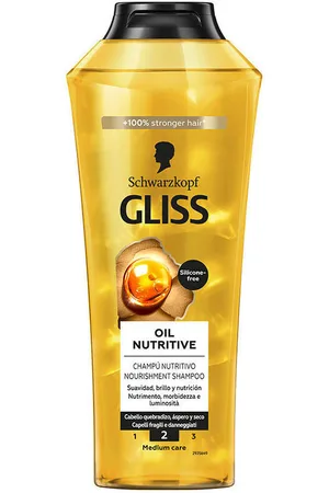 SCHWARZKOPF Champú Gliss Oil Nutritive Champú para mujer